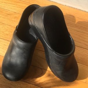 Dansko Black oiled Clogs